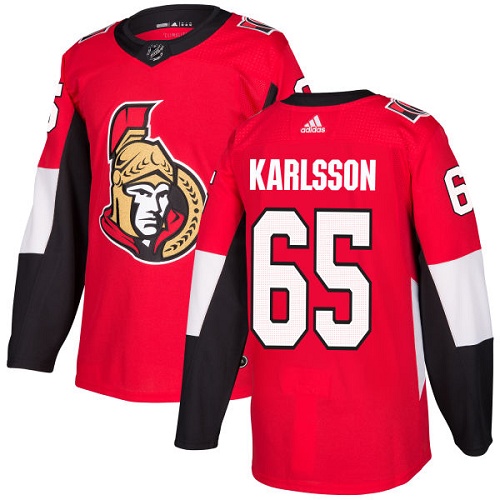 Kinder Ottawa Senators Eishockey Trikot Erik Karlsson #65 Authentic Rot Heim